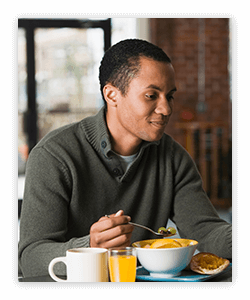 Get helpful tips to create and maintain a healthy breakfast for adults.